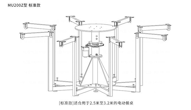 茂炫電動(dòng)餐桌轉(zhuǎn)盤(pán)機(jī)芯